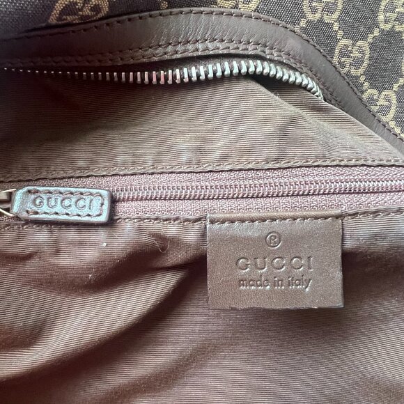 Gucci Vintage Monogram Canvas and Leather Hobo Bag - Picture 9 of 14